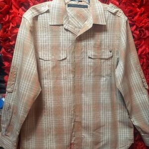 Sean John Men's Original Fit Long Sleeve Dress Shirt Size Mefium